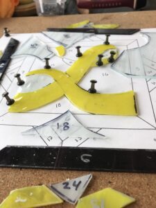 Custom Leter Stained Glass