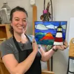 Light house being held